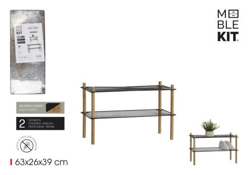 Estanteria Metalbambu Moblekit