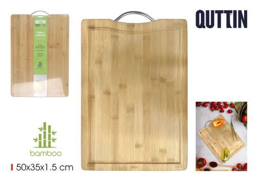 Placa De Corte Bambu Quttin