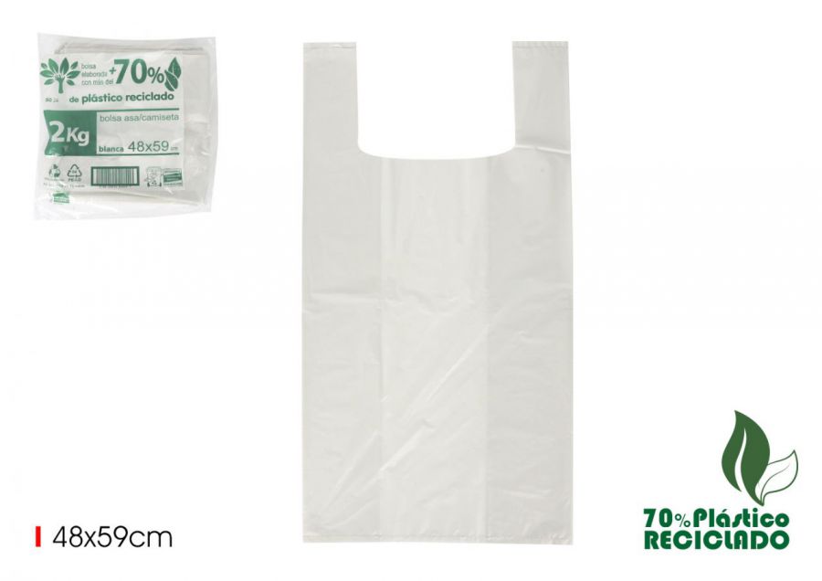 Conjunto De 90 452 Sacolas Com Alça Branca Reci — referência 330A4859200R