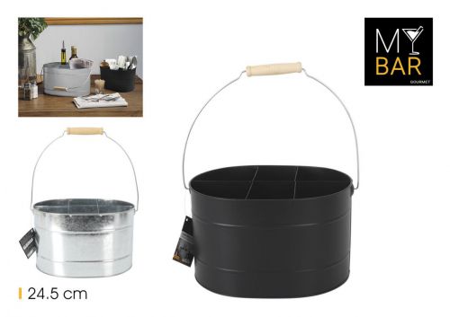 Organizador De Mesa Com Balde Metalico My Bar — referência BY01011078723