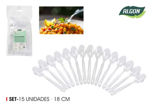 Colher Reutilizavel Algon — vista 1