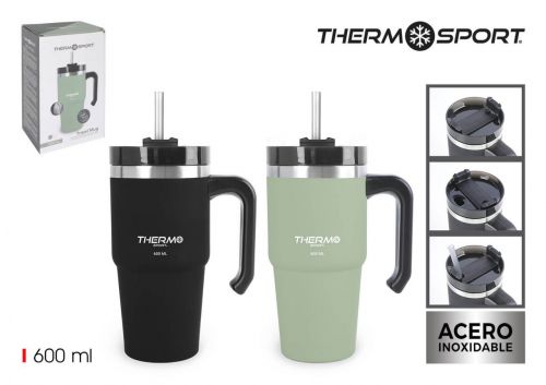 Caneca Viagem 600ml. Thermosport