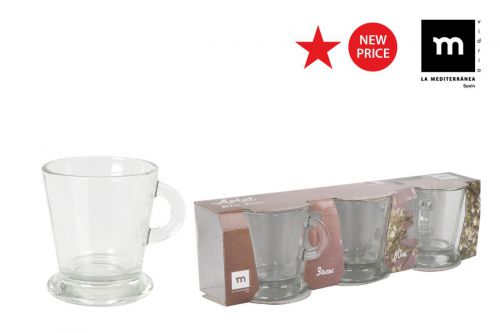 Y Pr Set 3 Tazas Con Pie 80cc Arlet
