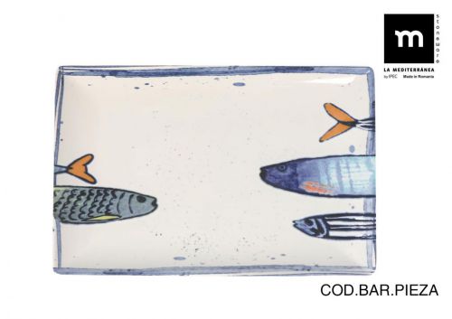Travessa Retangular 30x20cm Peixe 2.0 Elite Glos — vista 1
