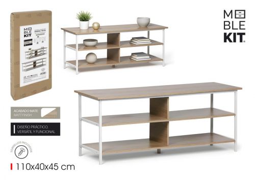 Mobiliario Auxiliar De Madeira E Metal Moblekit — referência BY05014079126
