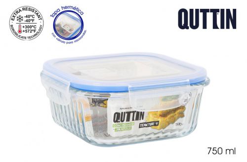 Lancheira Quadrada Aquecida 16 Cm 750 Ml Textu — vista 1
