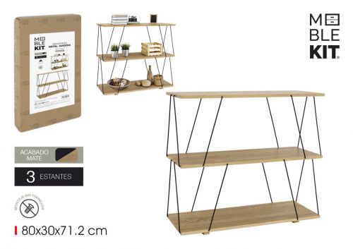 Estantes De Madeira E Metal Moblekit — vista 1