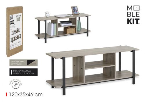 Estantes De Madeira E Metal Moblekit