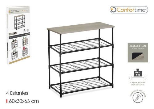 Estantes De Madeira E Metal Confortime — vista 1