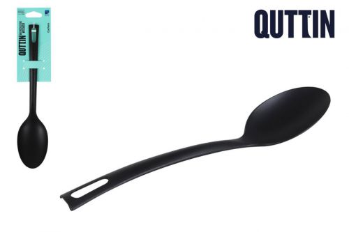 F Colher De Nylon Prb 29x6cm Preta Quttin