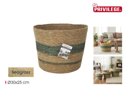 Cesto De Arrumacao Em Seagrass Privilege — referência BY01112279523