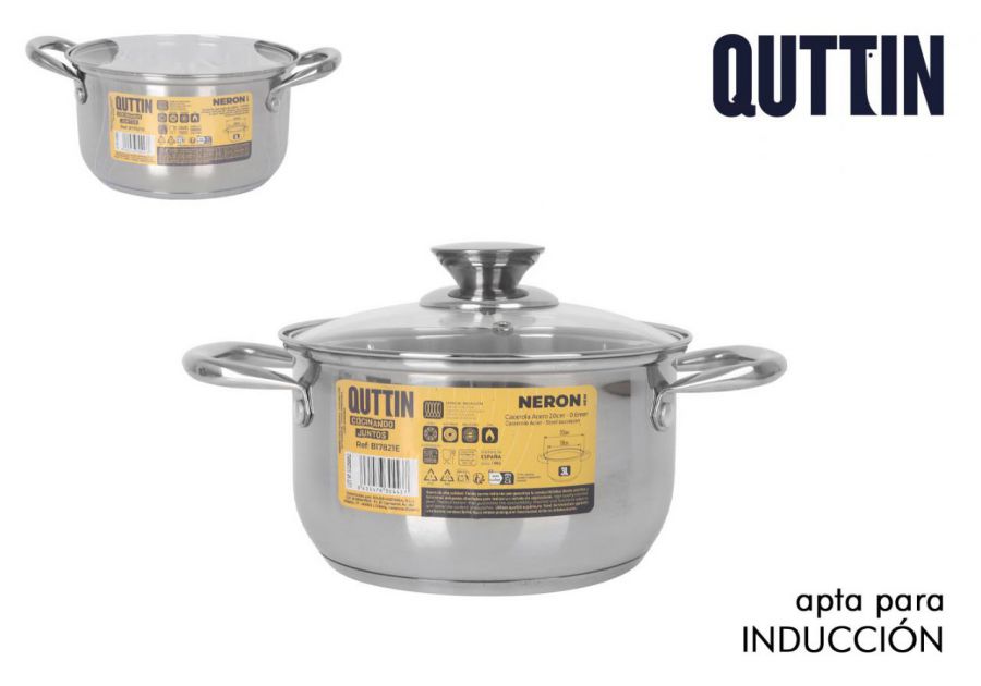 F Caçarola Industrial De Aço Inoxidável De 18 Cm — referência B17821E-1