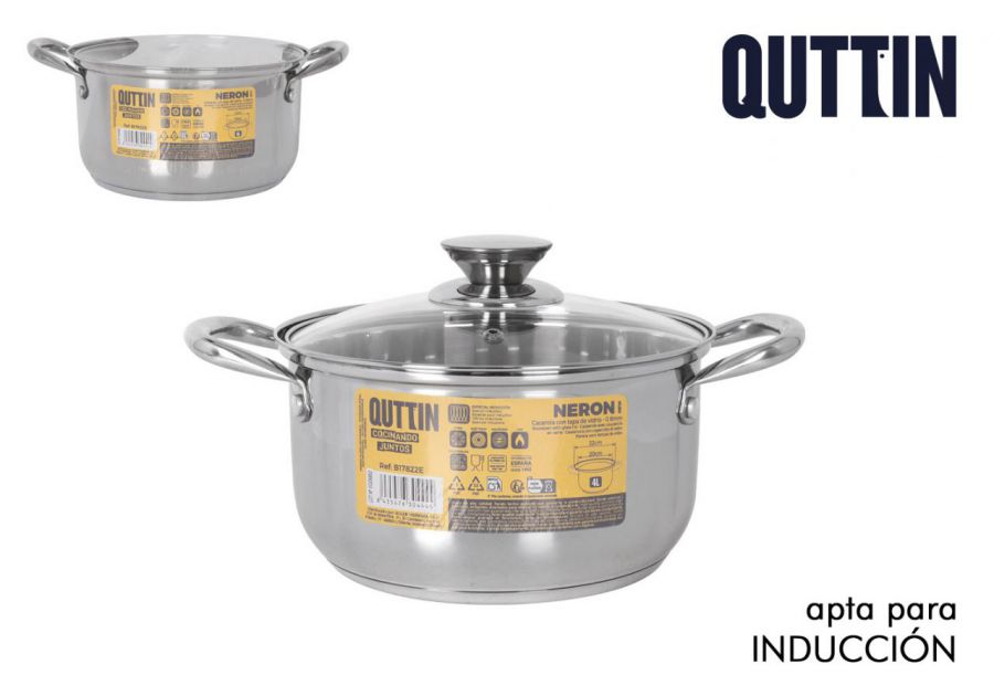 Panela Industrial De Aço De 20 Cm 4 L Com Bico