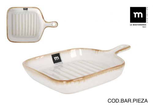 Bandeja Aperitivo 21.5x15.2cm Milkycream Md