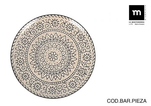 Prato Plano Brilhante Sole Monaco 26cm