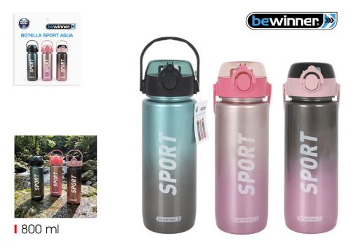 Garrafa De Agua Desportiva Multicolorida Bewinner