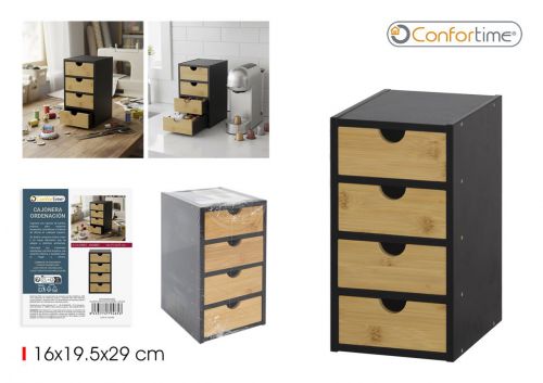 Gavetas De Arrumaçao Em Bambu Confortime
