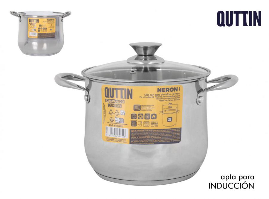 Panela De Aço Industrial C/T De 24 Cm 8 L New N