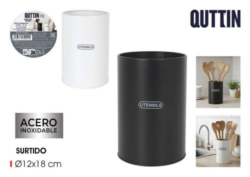 Porta Utensilios Cozinha Inox Quttin — referência BQ01017279221