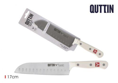 72faca Santoku 17cm C/Alvsibarita Marfim — referência QT-IV721105