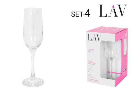 Set 4 Copas De Champanhe 215 Cc Fame High — vista 1