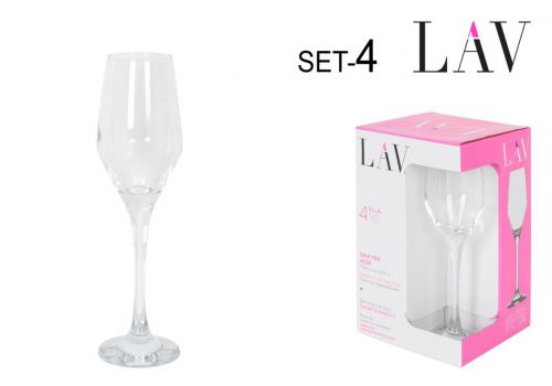 Set 4 Copas De Champanhe 230 Cc Ella — vista 1