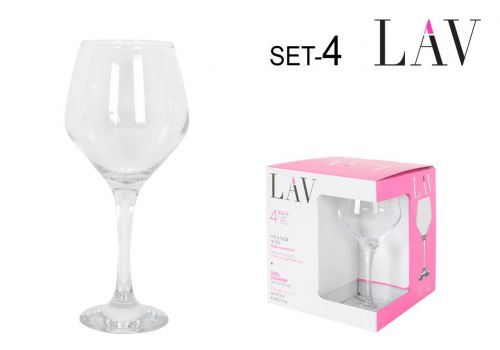 Set 4 Copas Vinho/Agua 450 Cc Ella