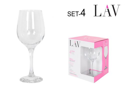 Set 4 Copas Vinho/Agua 395 Cc Fame High