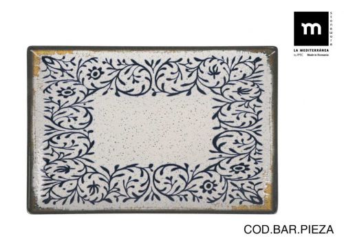 Travessa Retangular 30x20cm Nira Elite Gloss — referência NRB2500430