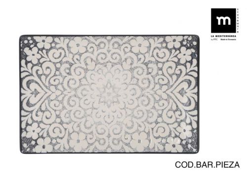 Prato Retangular 30x20cm Azurill Elite Brilhante — referência AZB2500430