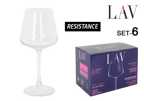 Conjunto De 6 Taças De Vinho 35cl Coast — referência 458CST635F