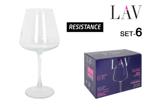Conjunto De 6 Taças De Vinho 47cl Coast