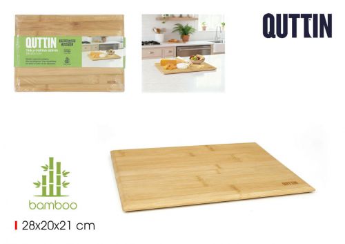 Tabua De Cortar E Servir Em Bambu Quttin