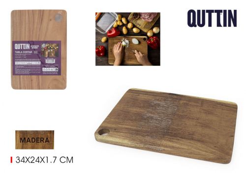 Placa De Corte Madeira Quttin