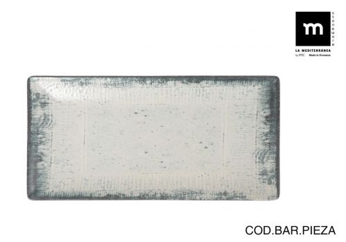 Prato Retangular 30x15 Cm Kumo Fosco — vista 1