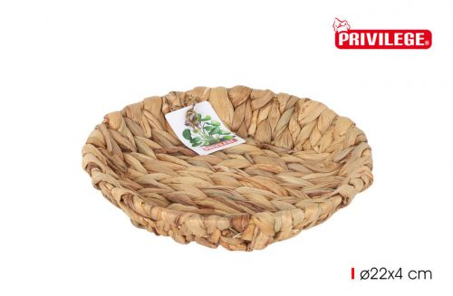 Bandeja Jacinto De Aguaredonda 22x4cm C/Metal