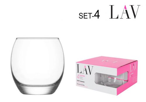 Set 4 Copos  Vidro 405 Cc Empire — referência WP458EMP364