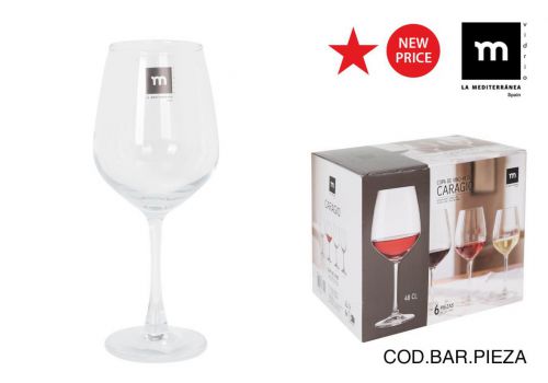 Copo Vinho 48cl Caragio