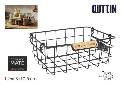 Cesto De Arrumacao Em Metal Quttin — referência BQ01011079725