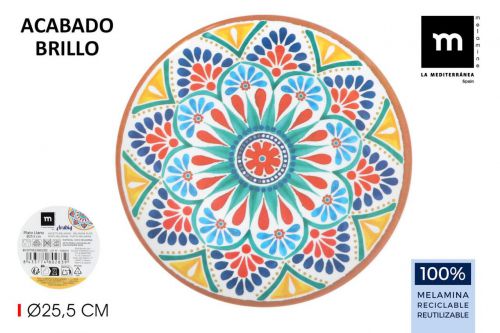 Prato Plano Melamine La Mediterranea