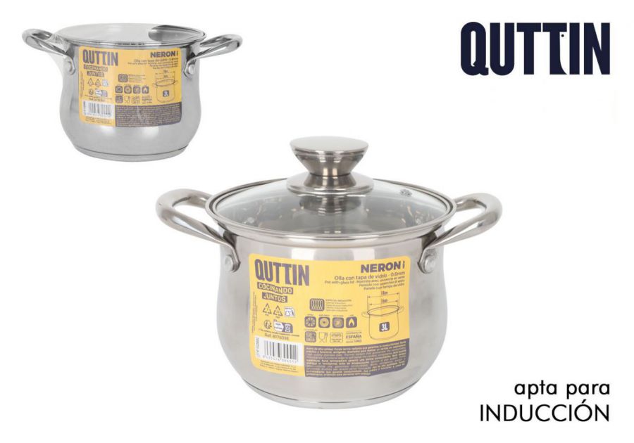 Panela Industrial De Aço Inoxidável De 18 Cm 3 L
