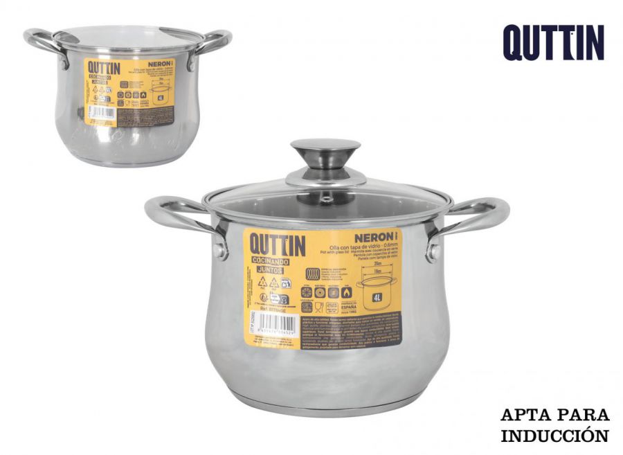 Panela De Aço Industrial C/T De 20 Cm 4 L New N — referência B17840E-1