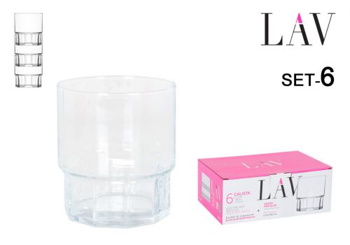 Conjunto De 6 Copos Empilh-Veis ??de 400 Ml Calis — vista 1