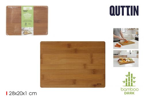 Tabua De Cortar E Servir Em Bambu Quttin
