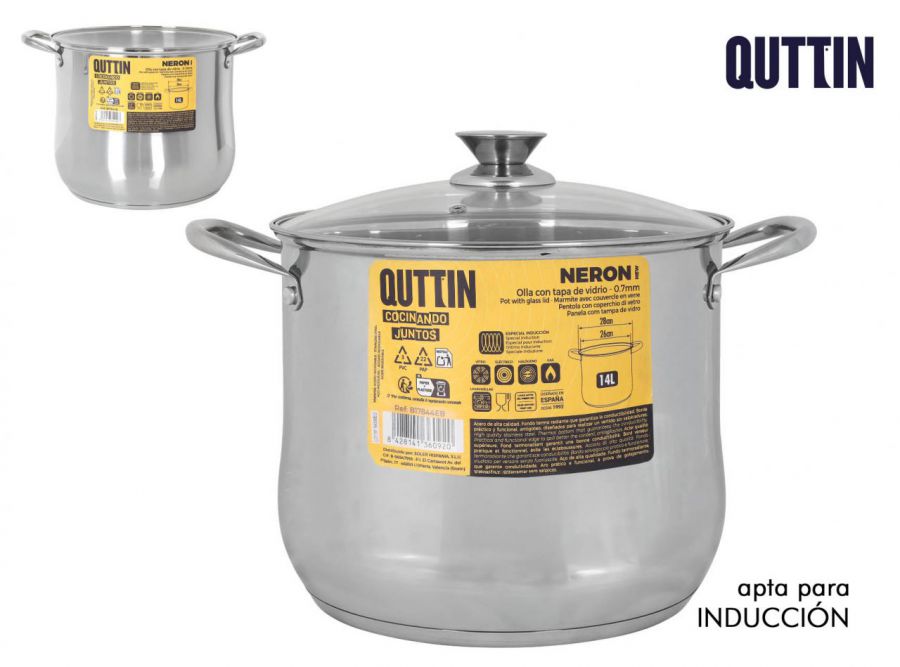 Panela De Aço Industrial De 28 Cm 14 L Com Reves