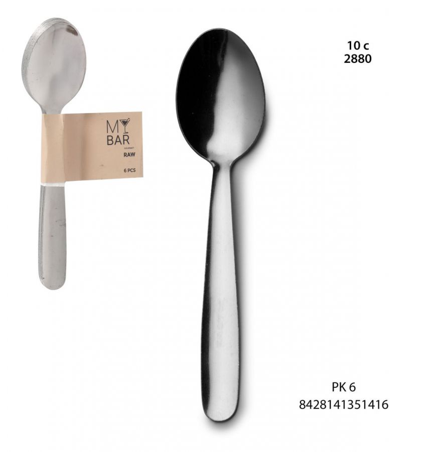 48 Mb Conjunto De 6 Colheres Moka Raw 18/0 — referência B1507S1100309