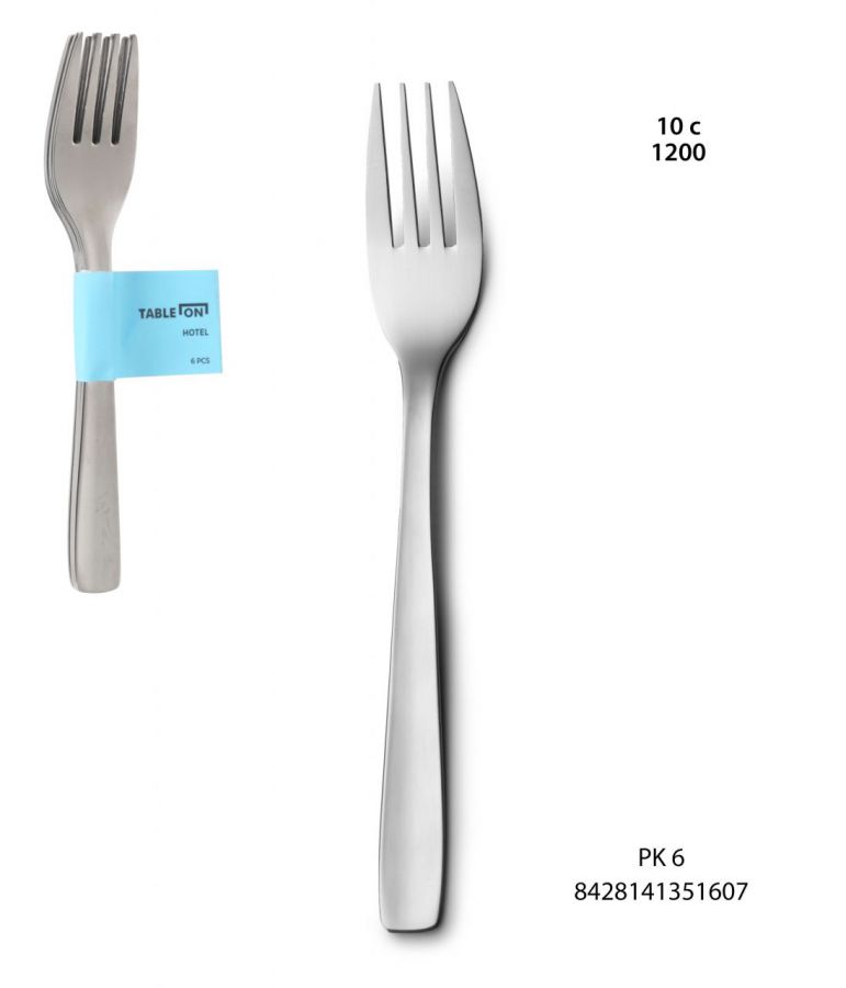 20 Conjunto De 6 Garfos Almoço Hotel 18/0 — referência B1507S3200108