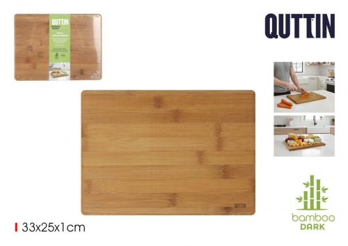 Tabua De Cortar E Servir Em Bambu Quttin — referência BQ01018678841