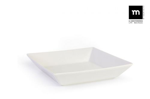 Saladeira Quadrada 21cm Ivory Brilho Elite — vista 1