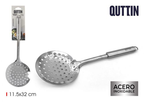 Escumadeira Inox 32cm Quttin — referência BQ01017980060